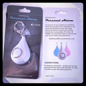 Personal alarm keychain